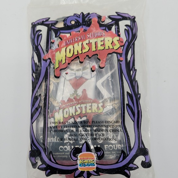 VTG Burger King Universal Studios Monster Kids Toys Set Of 4 1997 - Picture 6 of 9